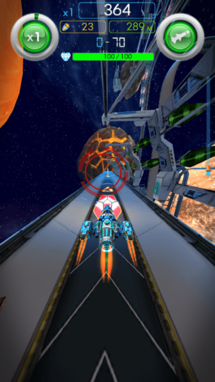 Glidefire — раннер с футуристическим привкусом. Фото.