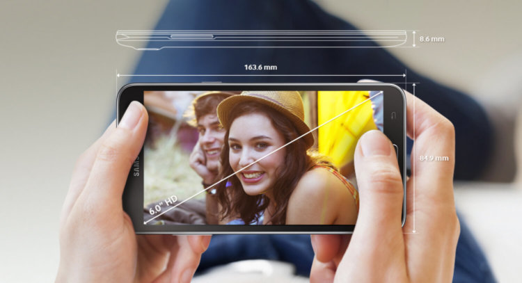 Samsung показала смартфон для тех, кому захотелось «диагональ побольше». Samsung показала смартфон для тех, кому захотелось «диагональ побольше». Фото.