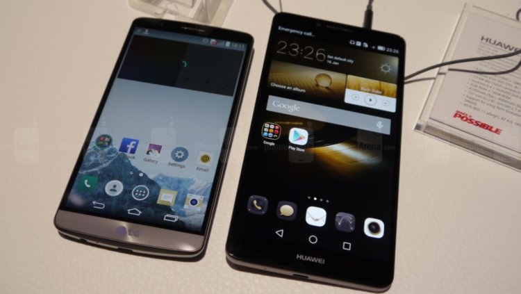 Huawei на IFA 2014: 64-битный процессор, биометрический сканер и другое. Ascend Mate 7. Фото.