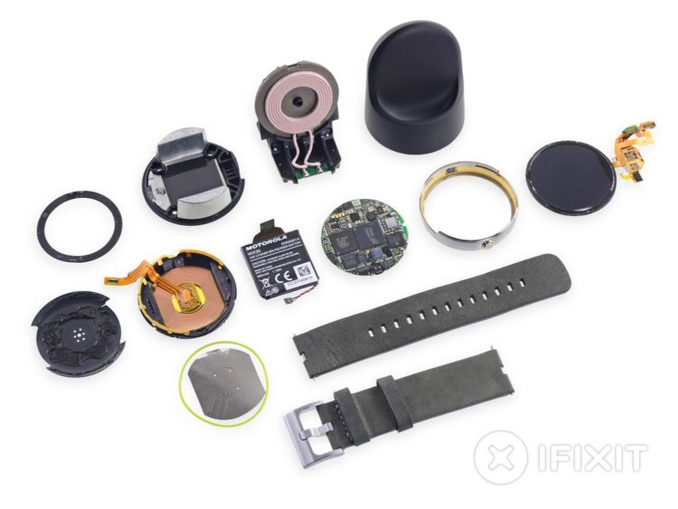 Специалисты iFixit разобрали Moto 360 и обнаружили несколько неприятных сюрпризов. Специалисты iFixit разобрали Moto 360 и обнаружили несколько неприятных сюрпризов. Фото.