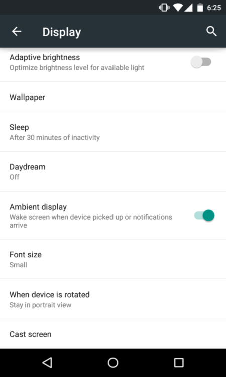 Android Lollipop будет поддерживать функцию Active Display. Фото.