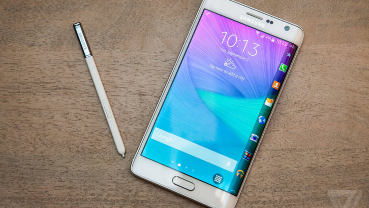 Зачем нужна изогнутая кромка Galaxy Note Edge: версия Samsung. Фото.