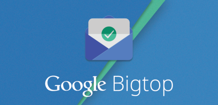 Google Bigtop — эволюция Gmail. Фото.