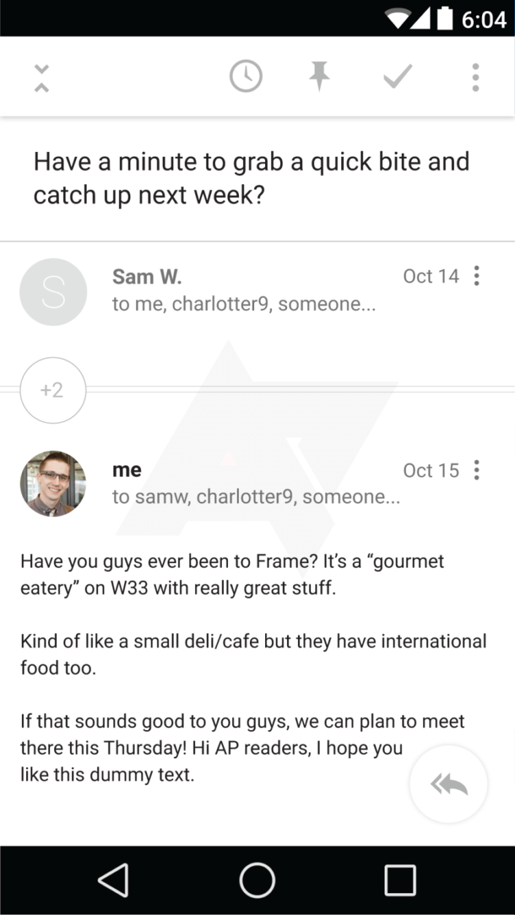 Google Bigtop — эволюция Gmail. Фото.