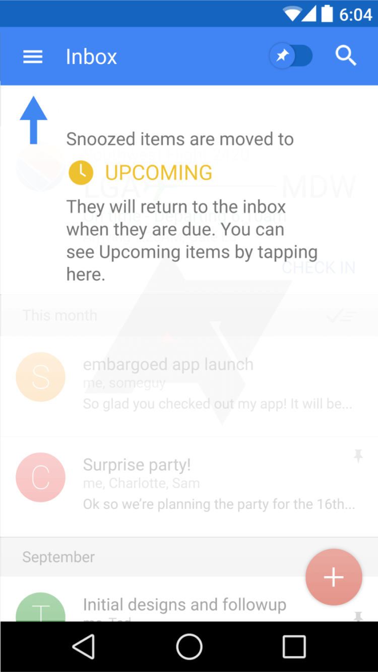 Google Bigtop — эволюция Gmail. Фото.