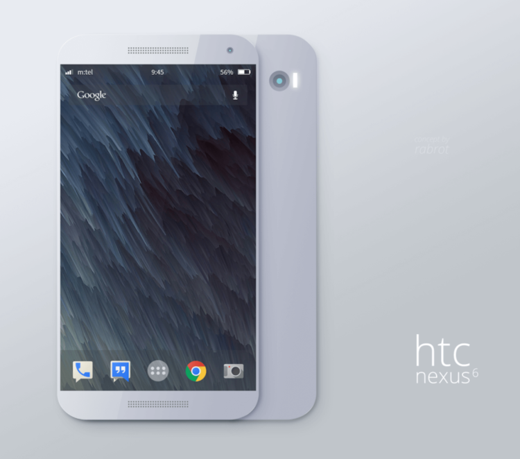 В поиске идеала: лучшие концепты Nexus-смартфонов. HTC Nexus 6. В поиске идеала: лучшие концепты Nexus-смартфонов. HTC Nexus 6. Фото.