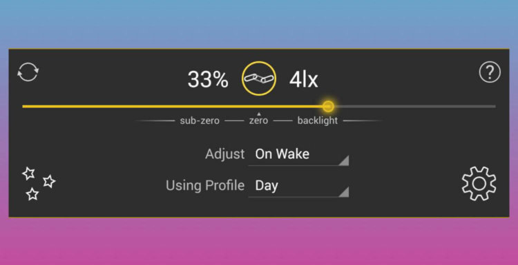 Владельцы iPhone могут только позавидовать этому набору приложений. Lux Auto Brightness. Фото.