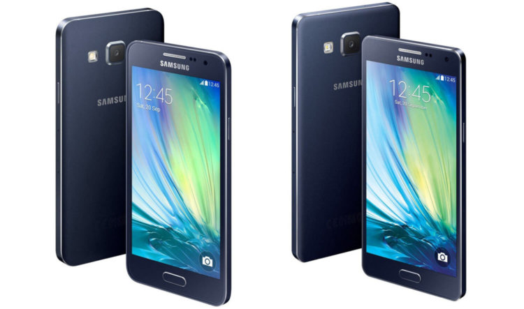 Самые дешевые смартфоны с премиальными материалами корпуса. Samsung Galaxy A3. Фото.