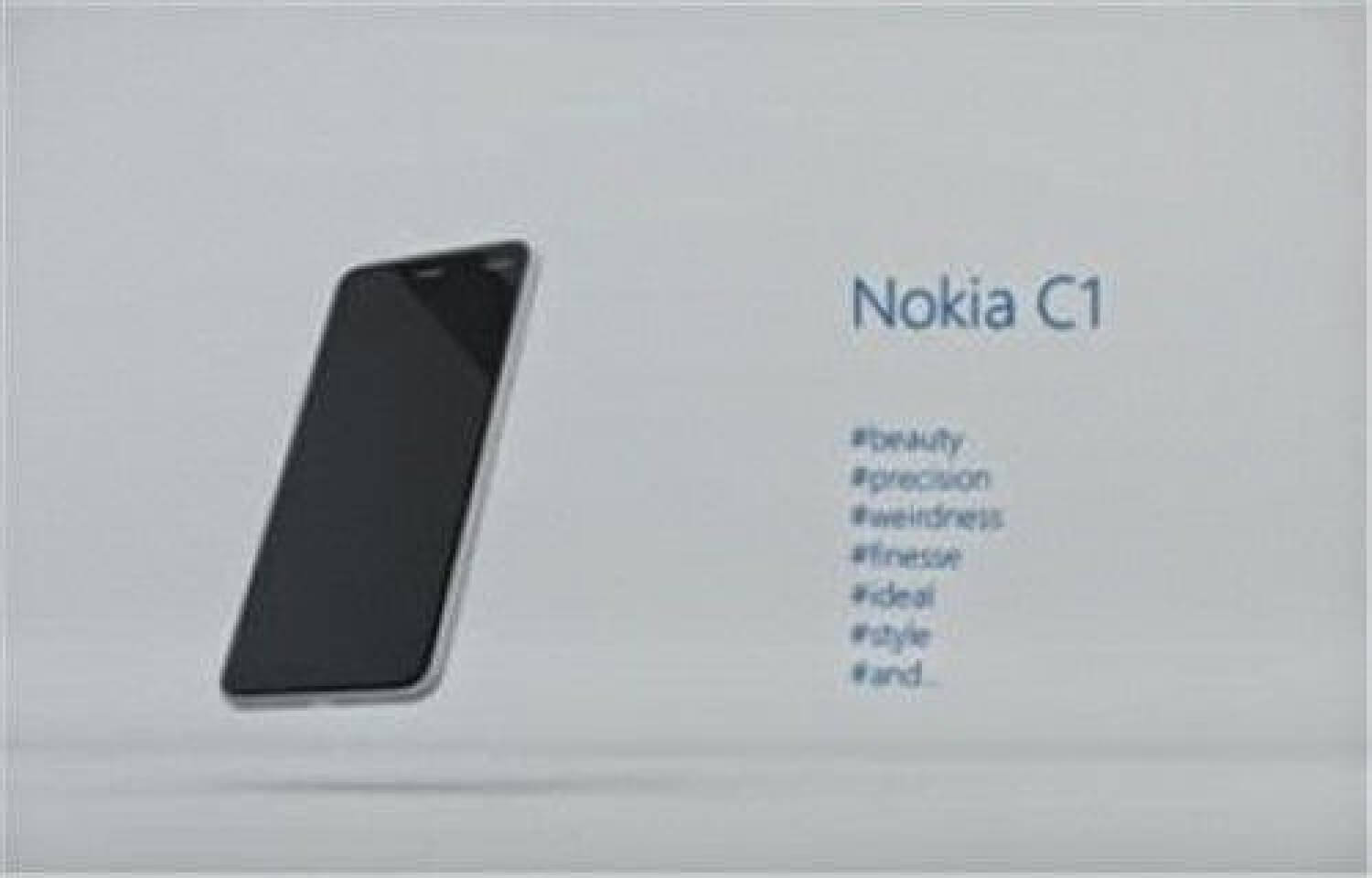 Nokia C1 — новый Android-смартфон. Фото.