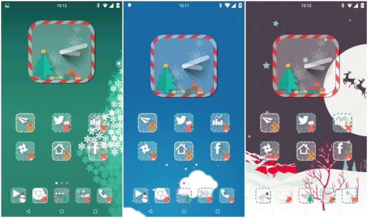 Приложения для новогодних праздников: время готовиться. Christmas HD Icon Pack. Фото.