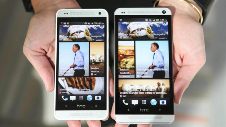 Пятёрка лучших смартфонов до пяти дюймов. HTC One M7. Фото.