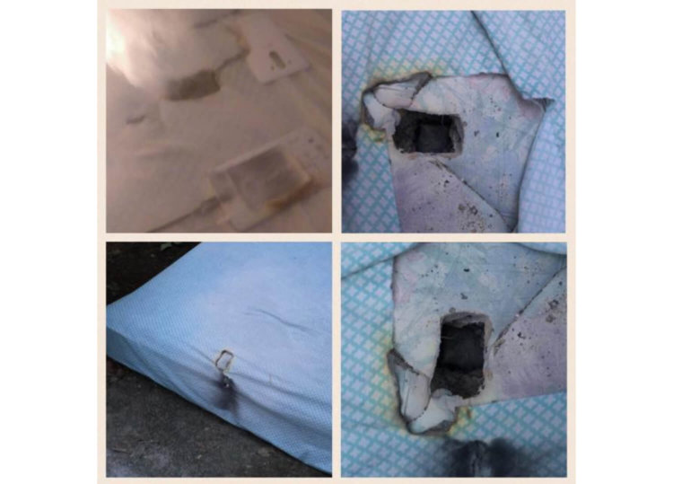 LG G3 «немного перегрелся» и пропалил матрас девочке. LG G3 «немного перегрелся» и пропалил матрас девочке. Фото.