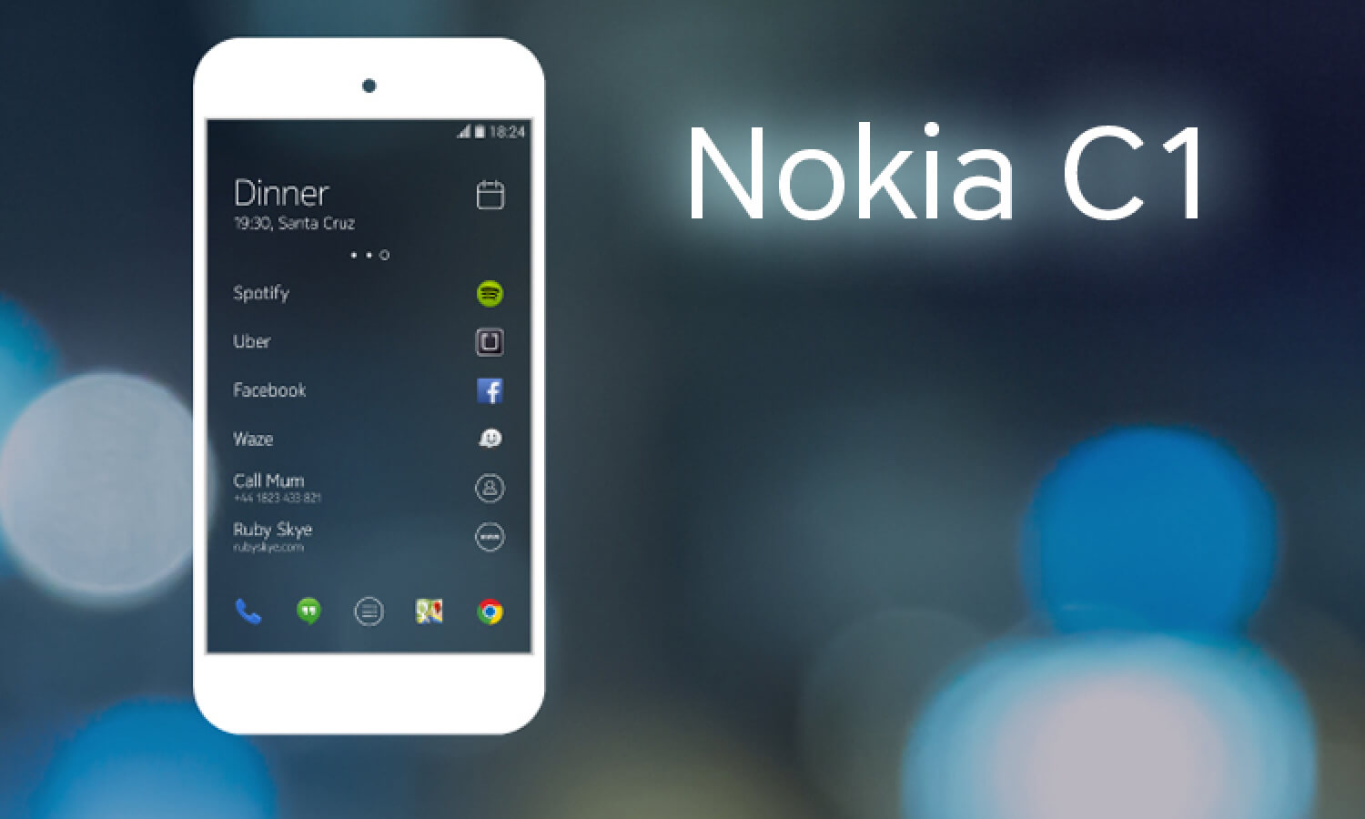 Nokia C1 — новый Android-смартфон. Фото.