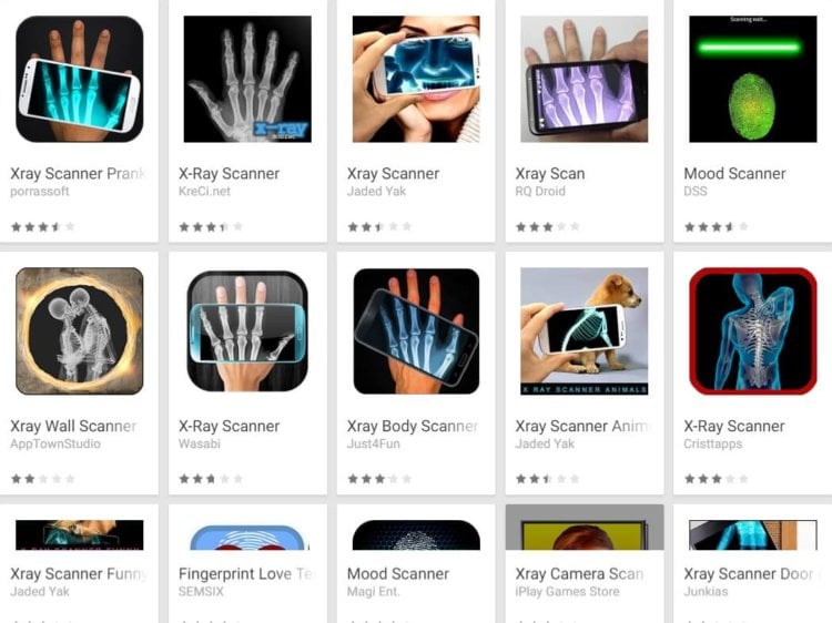 10 типов Android-приложений, которых следует избегать. 6. Мобильные рентгены. Фото.