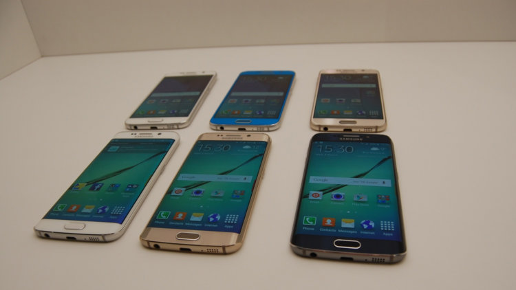Какой девайс на MWC 2015 вам понравился больше всего? Samsung Galaxy S6 Edge. Фото.