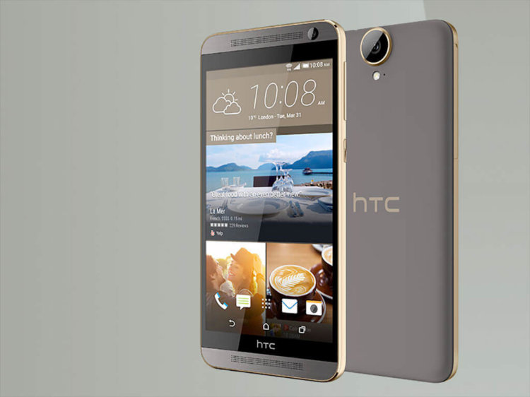 Лучшие смартфоны с фронтальными стереодинамиками (2015). HTC One E9+. Фото.