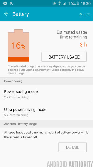 Сколько выдерживает батарея Galaxy S6 Edge в первый день? Фото.