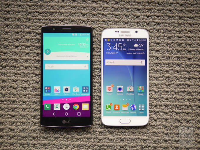 В чем LG G4 лучше флагманов Samsung. Соотношение площади поверхности к размеру экрана. Фото.