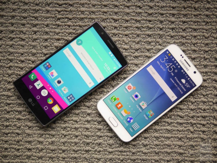В чем LG G4 лучше флагманов Samsung. Размер экрана. Фото.