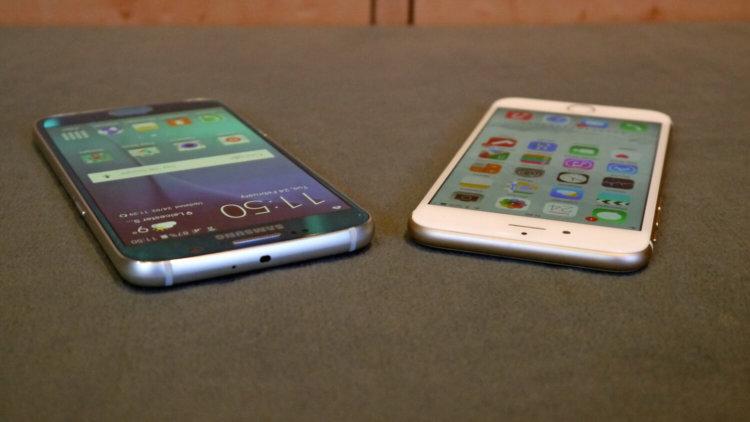 Смартфоны Samsung, которые тоньше iPhone. Samsung Galaxy S6. Фото.