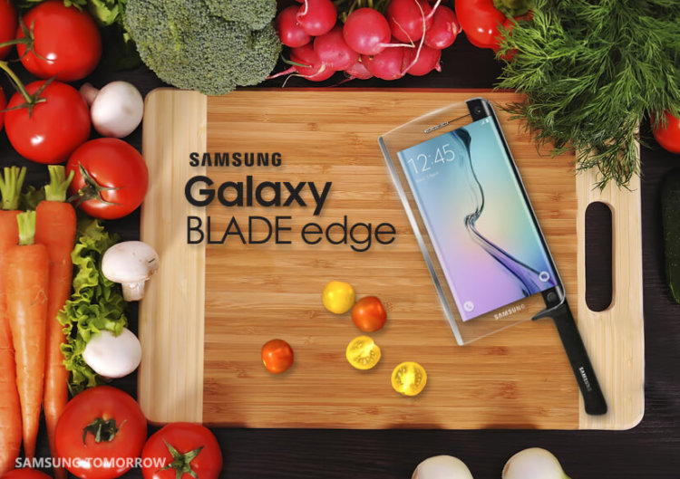 Samsung представила первый умный нож Galaxy Blade edge. Фото.