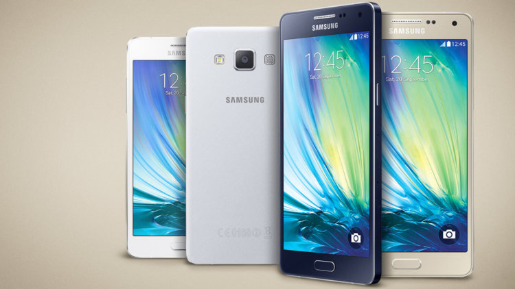 Смартфоны Samsung, которые тоньше iPhone. Samsung Galaxy A5. Фото.
