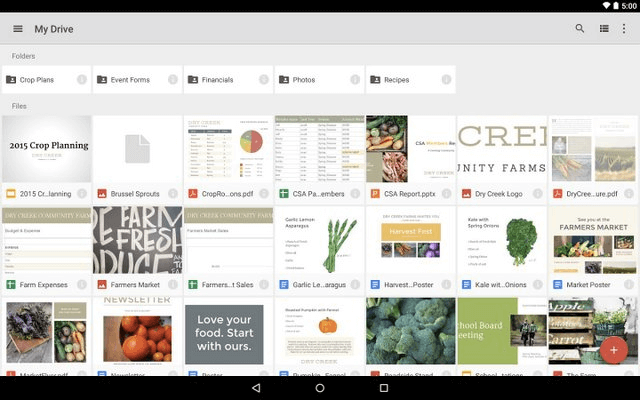 Какие приложения установить на Android в первую очередь? Google Drive. Фото.
