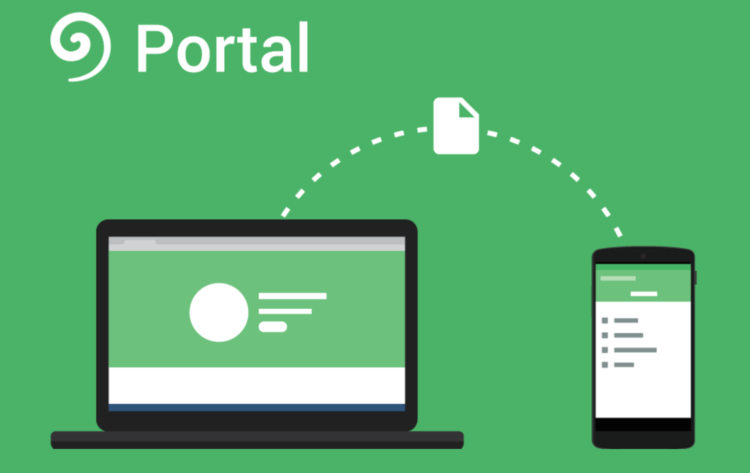 Portal — новый метод обмена файлами между компьютером и смартфоном. Фото.