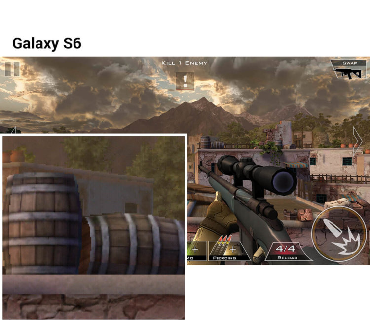 Galaxy S6 vs. iPhone 6: сравниваем качество графики в играх. Фото.