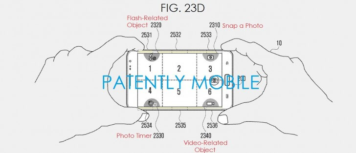 Samsung запатентовала «невидимые» кнопки на гранях устройства. Фото.