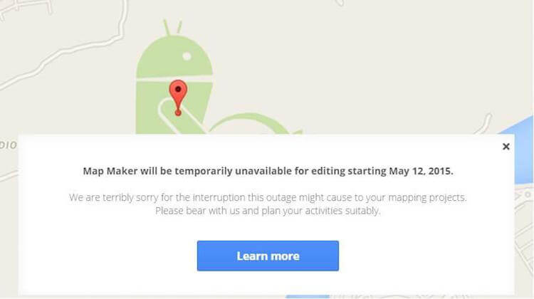 Map Maker от Google вернется в августе. Фото.