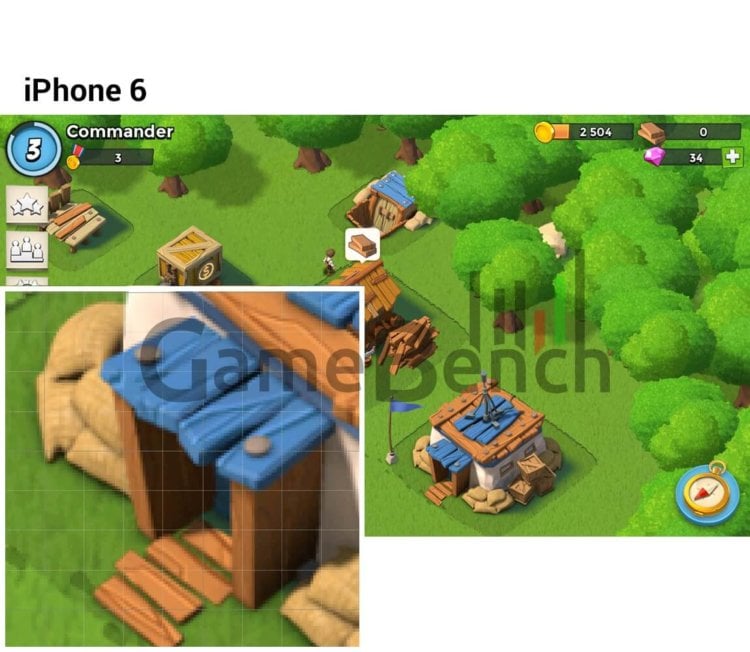 Galaxy S6 vs. iPhone 6: сравниваем качество графики в играх. Сглаживание. Фото.
