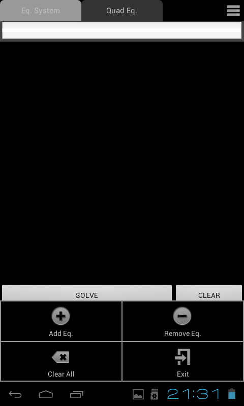 Системы линейных уравнений решаются одним касанием. Системы линейных уравнений решаются одним касанием. Фото.