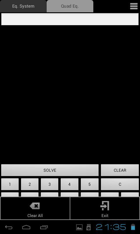 Системы линейных уравнений решаются одним касанием. Системы линейных уравнений решаются одним касанием. Фото.