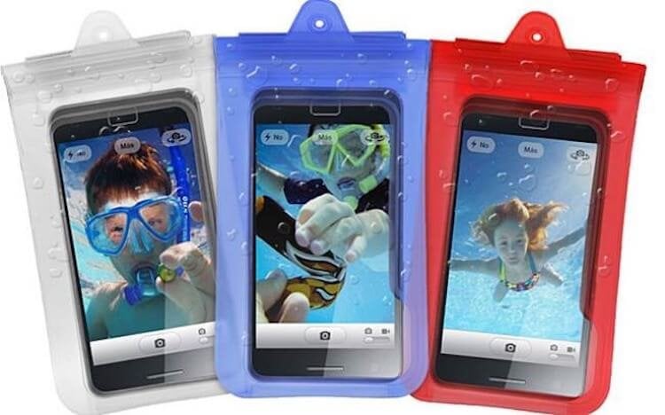 Что необходимо знать, отправляясь с Android-смартфоном на пляж. Чехол для подводной съемки. Фото.