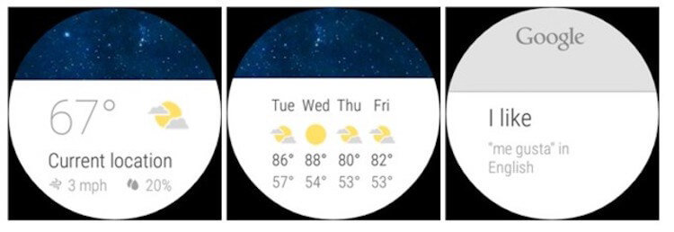 Версия Android Wear 1.3. Что нового? Фото.
