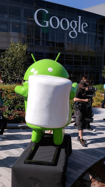 Как выглядит статуя нового Android? Фото.