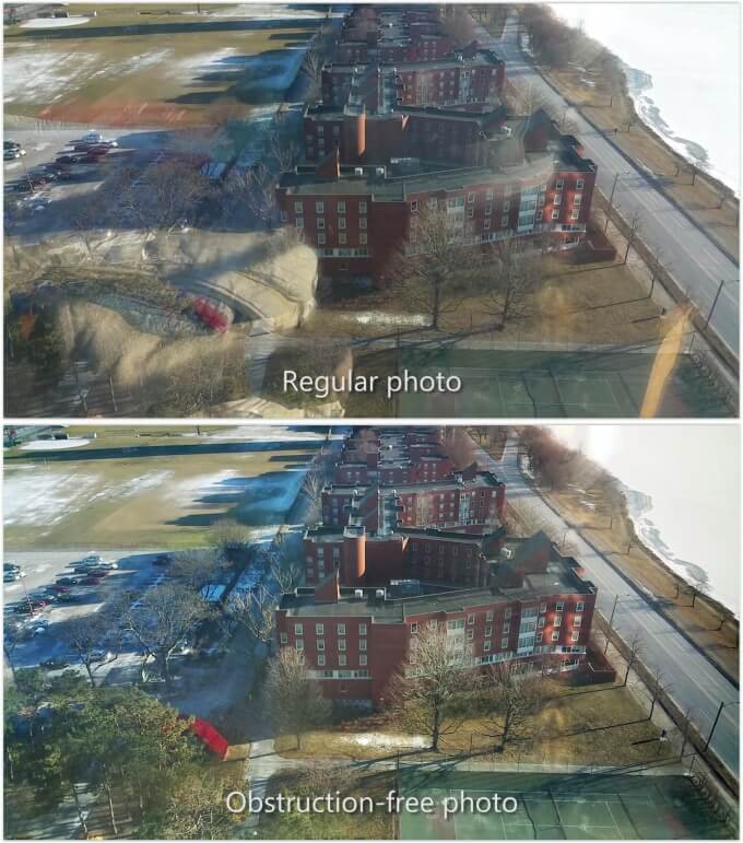 Смартфоны в будущем научатся фотографировать без отражений и препятствий. Фото.