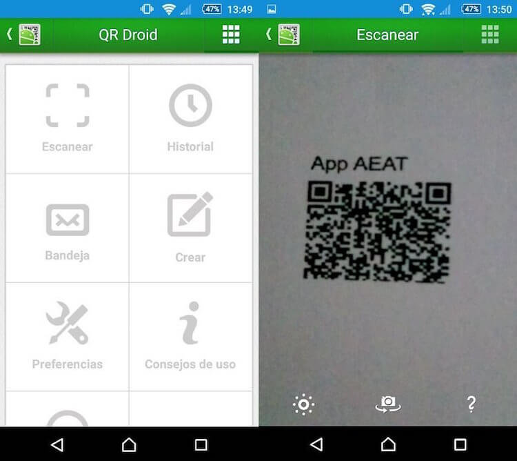 5 лучших сканеров QR-кодов. 1. QR Droid. 5 лучших сканеров QR-кодов. 1. QR Droid. Фото.