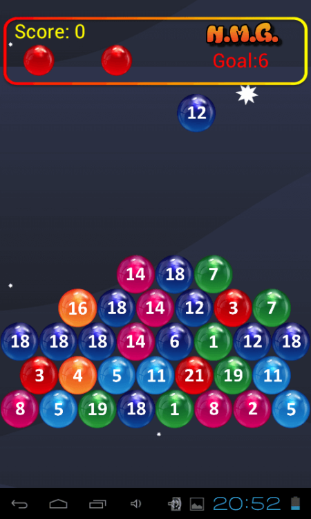 Number Math Game — числовой «суммирующий тетрис». Фото.