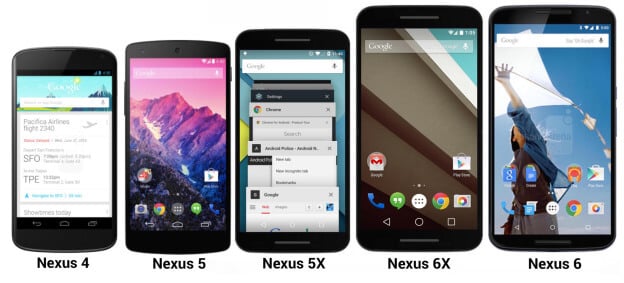 Новые рендеры Nexus 5X (2015) — больше iPhone 6s, но меньше 6s Plus. Фото.