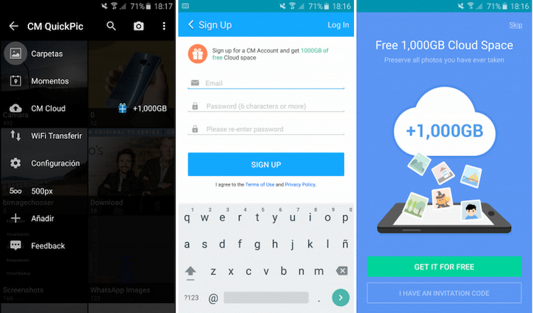 Обновленная галерея просмотра изображений QuickPic предлагает 1 ТБ для облачного хранения фотографий. Фото.