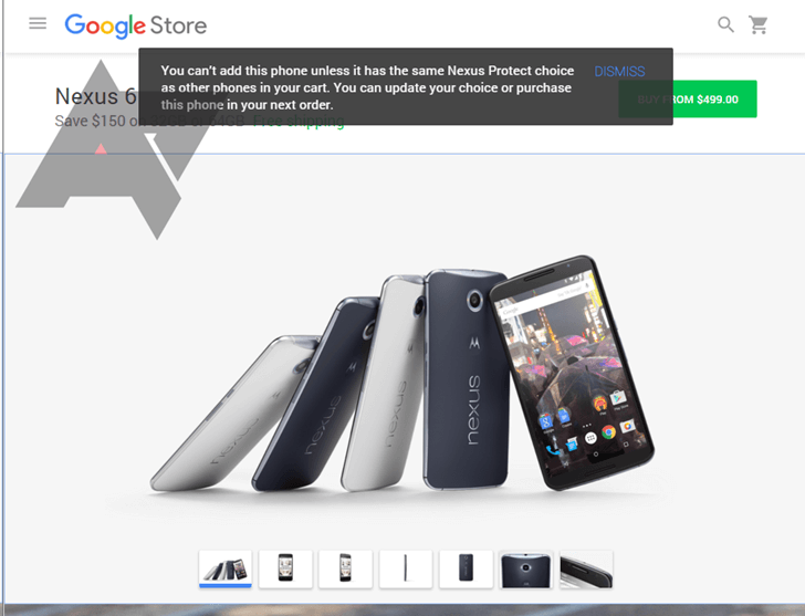 Google может начать предлагать программу страхования Nexus-устройств. Фото.