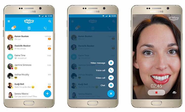 Skype для Android получил Material Design и несколько новых функций. Фото.