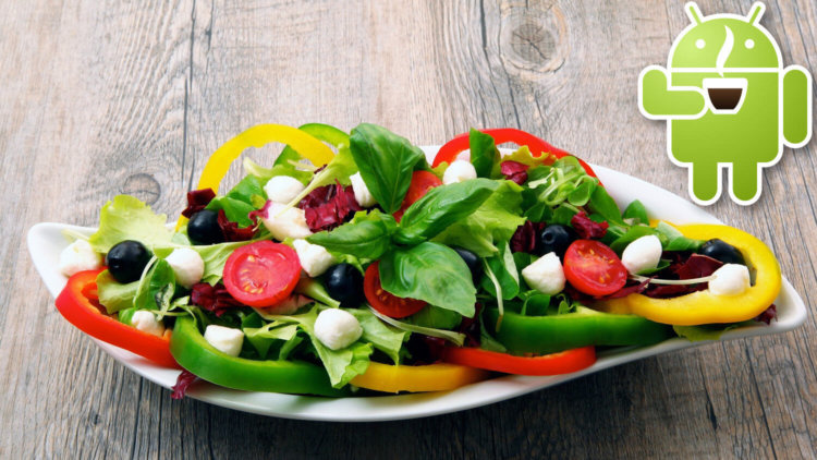 Салат для Android — «пища» для ума. Салат для Android — «пища» для ума. Фото.