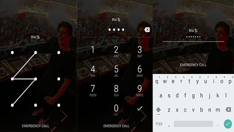 Несколько советов по безопасности для пользователей Android. Опции для разблокировки экрана. Фото.