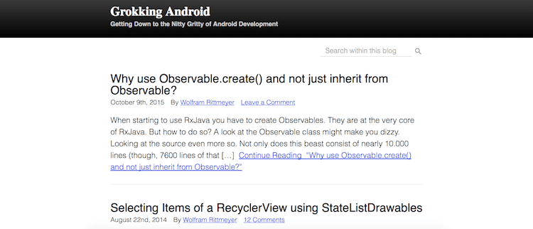 Шесть блогов для Android-разработчиков. Блоги только с технической частью. Шесть блогов для Android-разработчиков. Блоги только с технической частью. Фото.