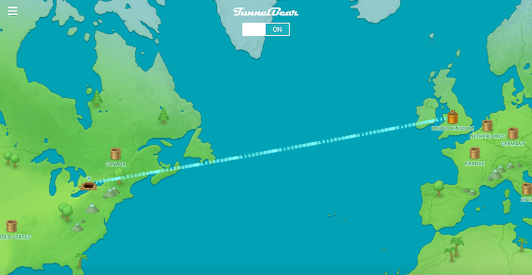 TunnelBear — отличный помощник по приватному веб-серфингу. Фото.