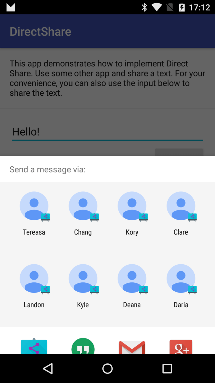 Особенности Android Marshmallow, о которых вы могли не знать. Direct Share. Особенности Android Marshmallow, о которых вы могли не знать. Direct Share. Фото.