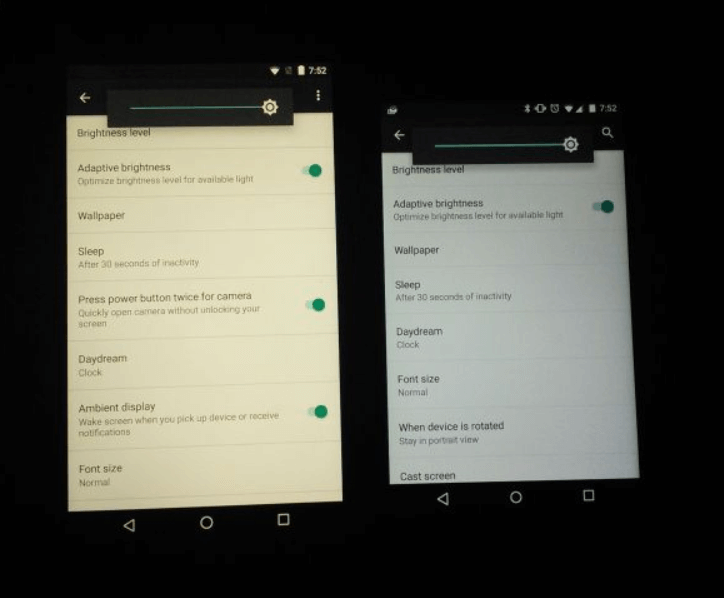 Некоторые владельцы Nexus 5X заметили желтизну дисплея. Фото.